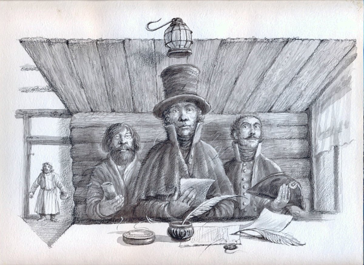 Станционный смотритель иллюстрации