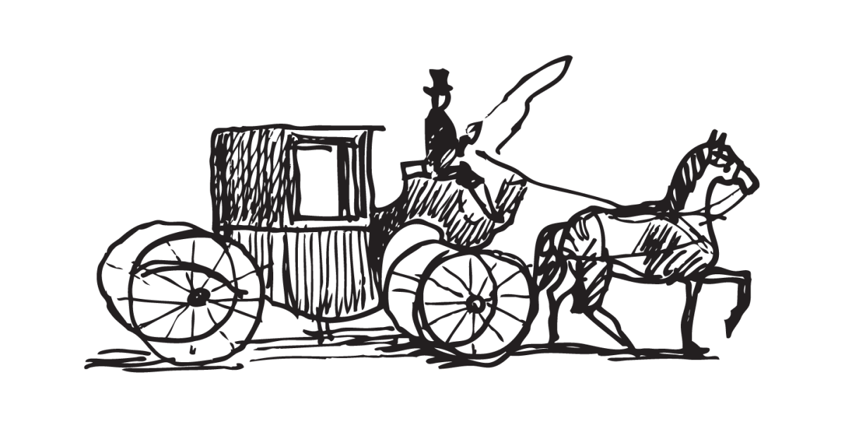Карета гравюра