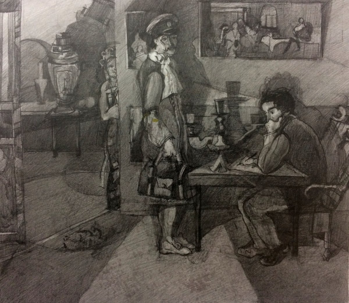 Добужинский художник Станционный смотритель