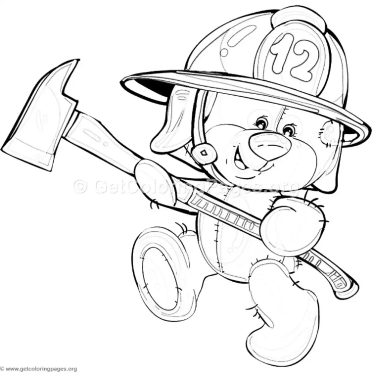 Пожарная безопасность раскраска для детей