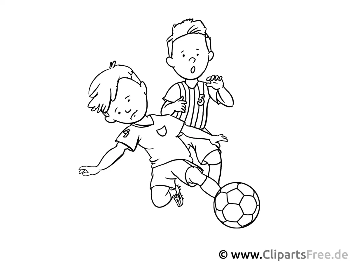 Раскраски по футболу для детей