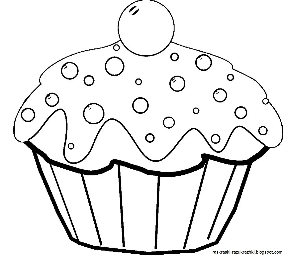 Пирог раскраска