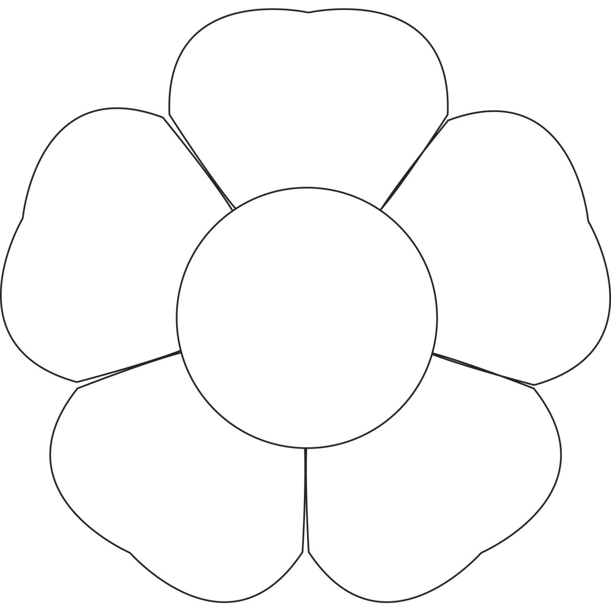 Трафарет цветочка