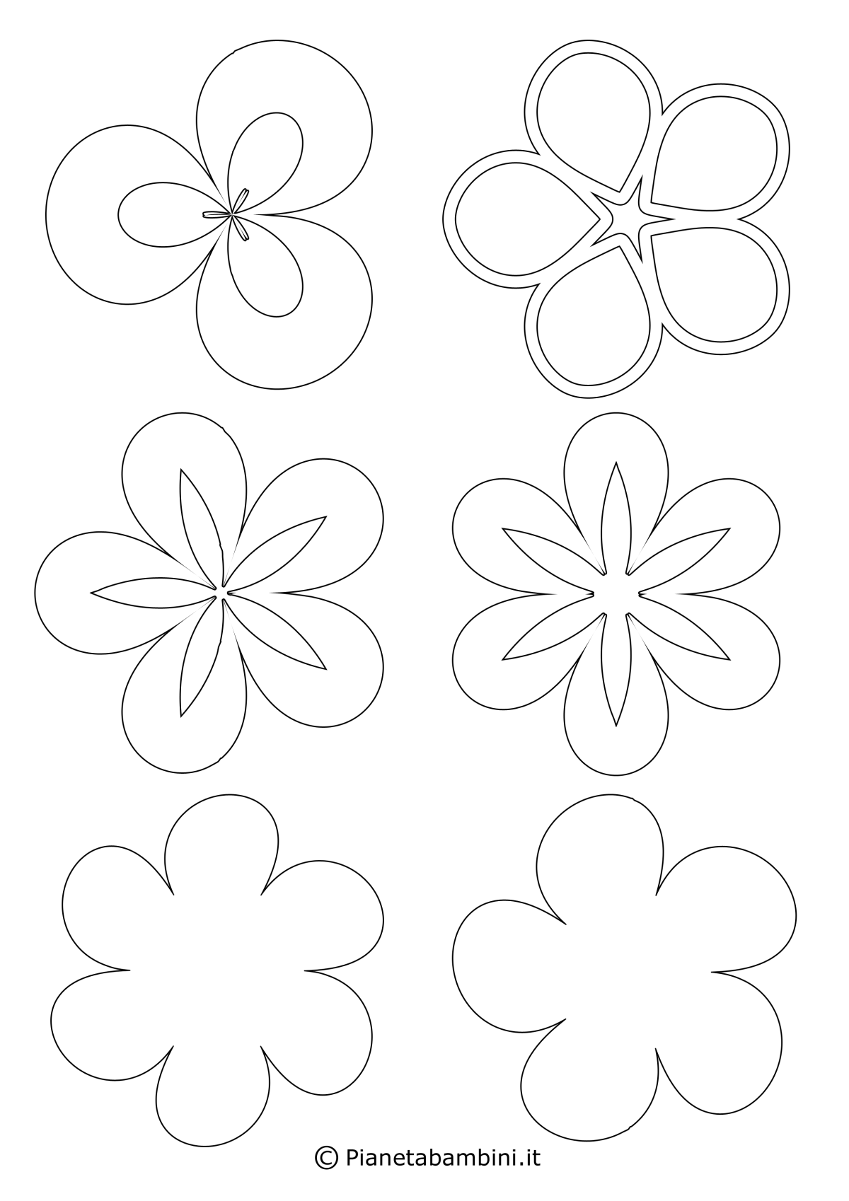 Шаблоны цветов для вырезания