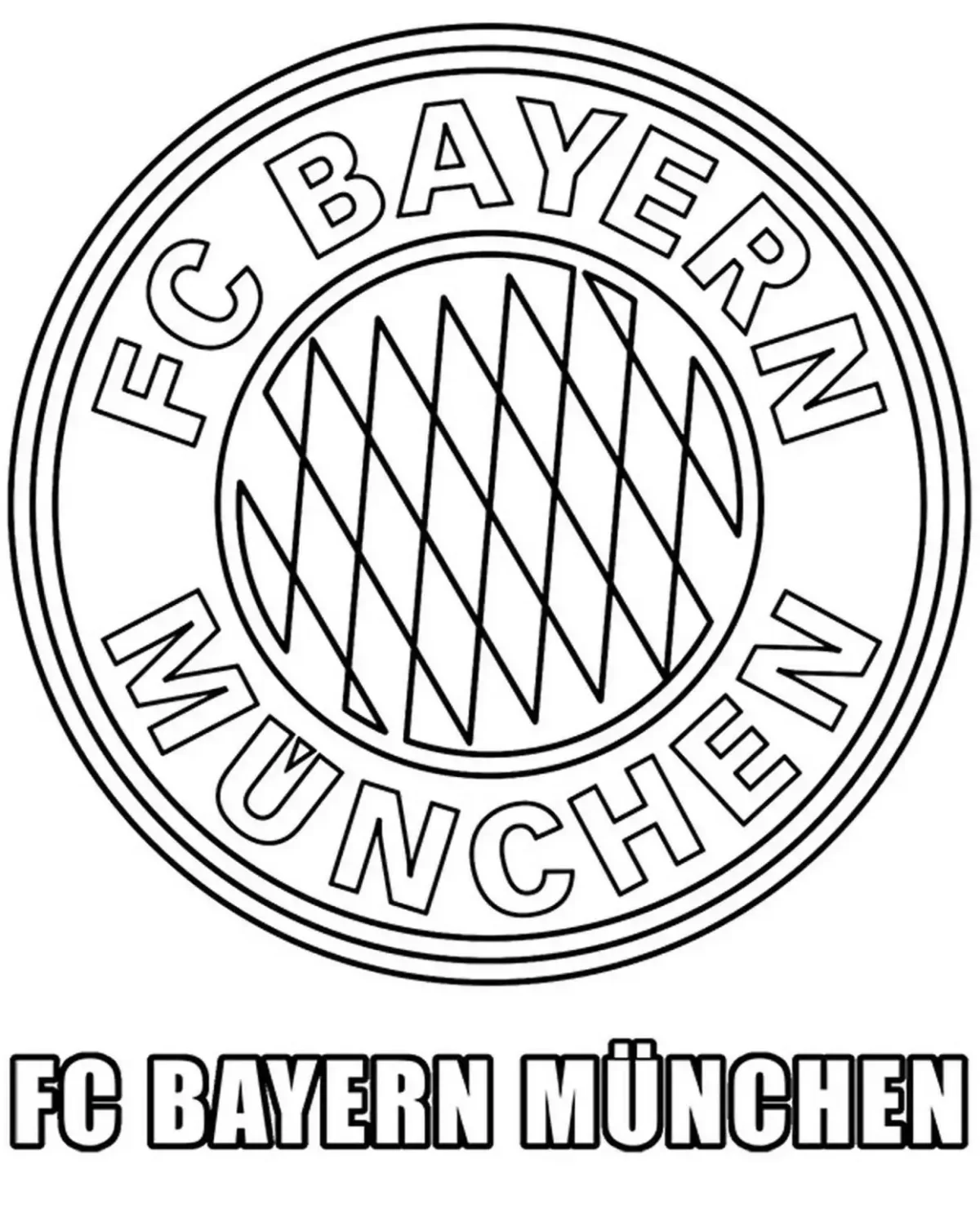 Эмблема раскраска