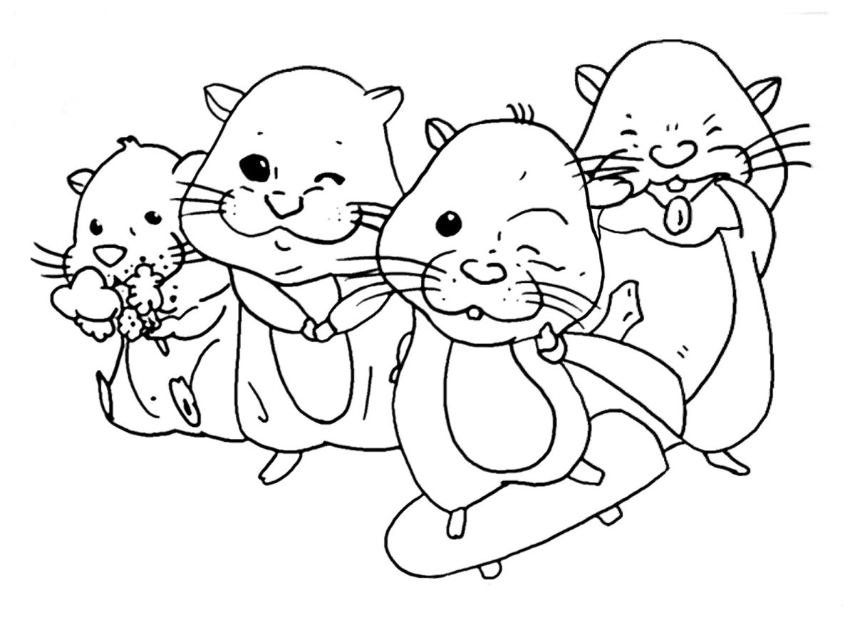 Мышонок том для раскрашивания