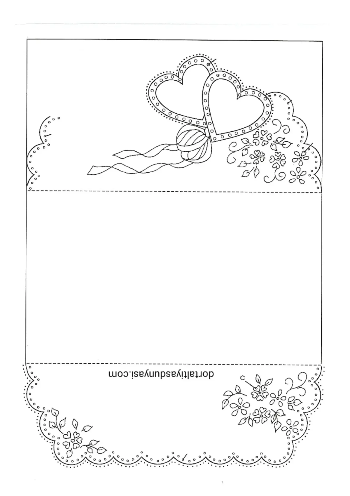 Открытка сердечко раскраска