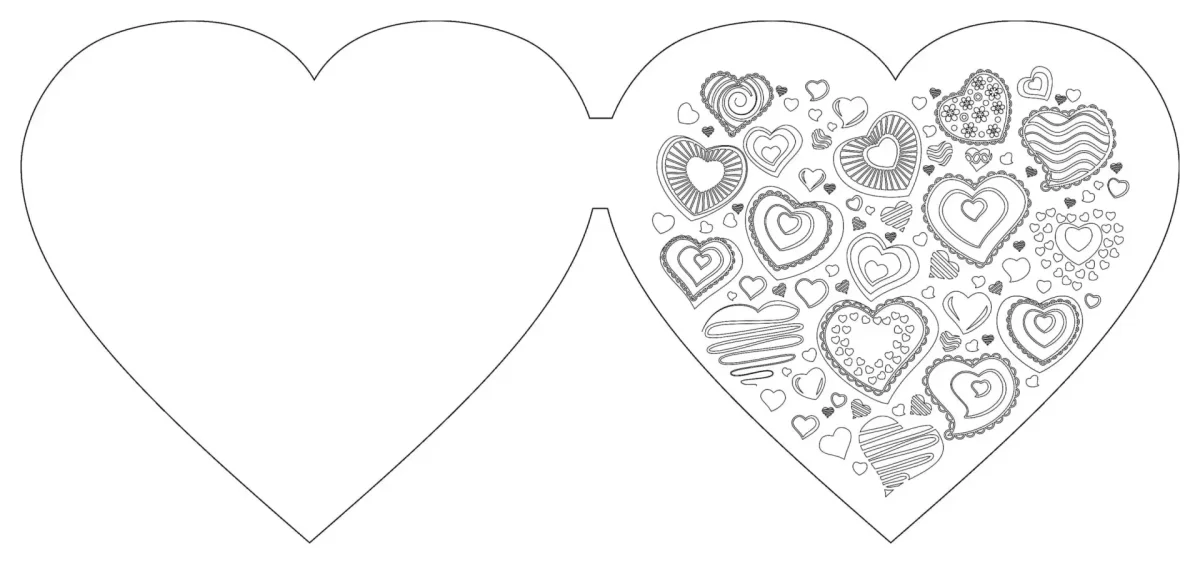 Открытка раскраска для детей