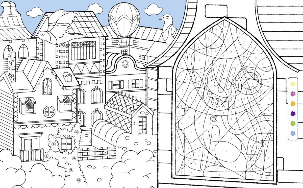 Раскраска "город"