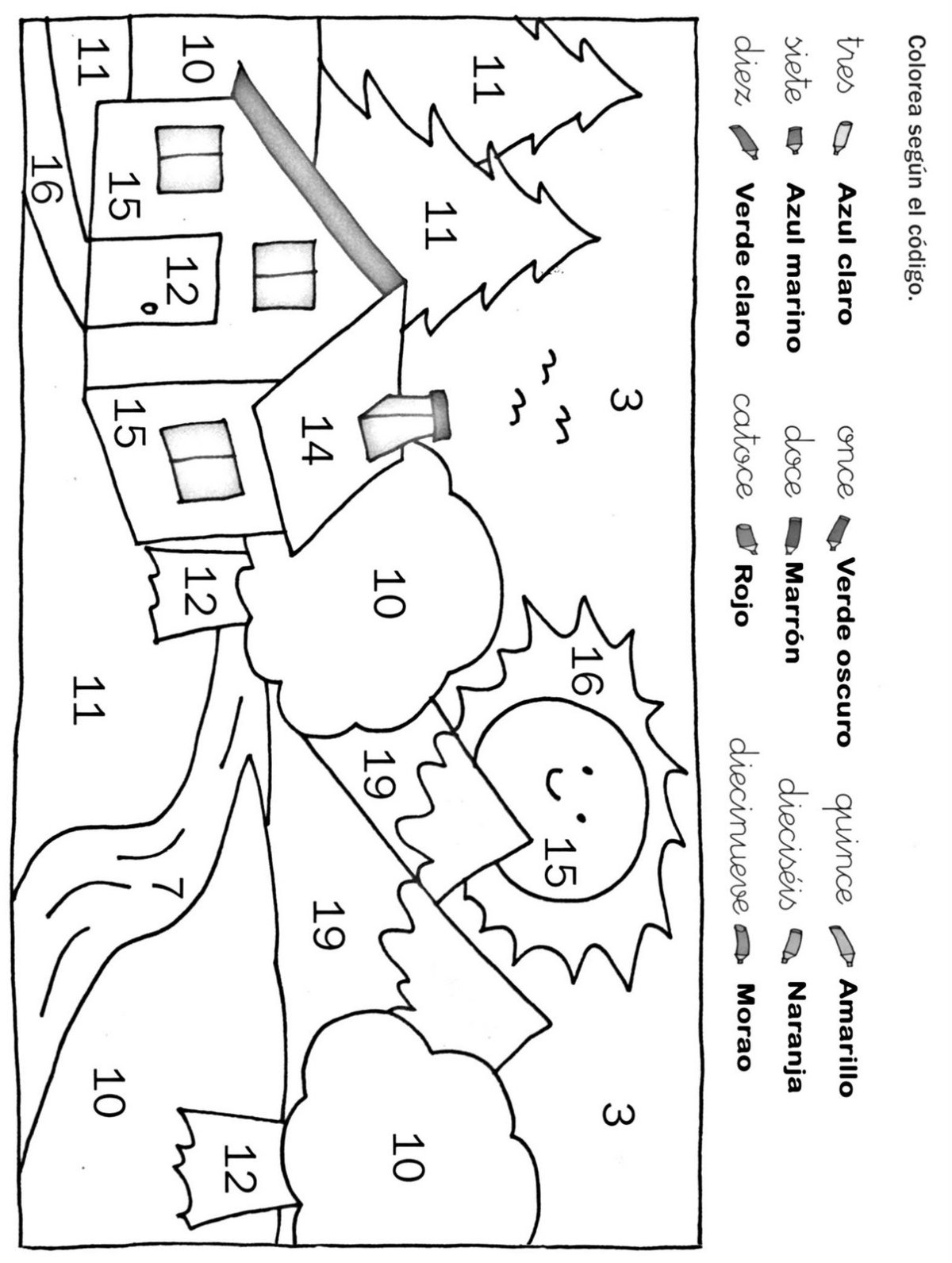 Необычный дом раскраска-плакат