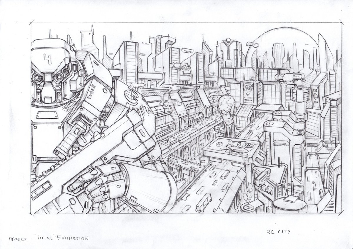 Будущее раскраска