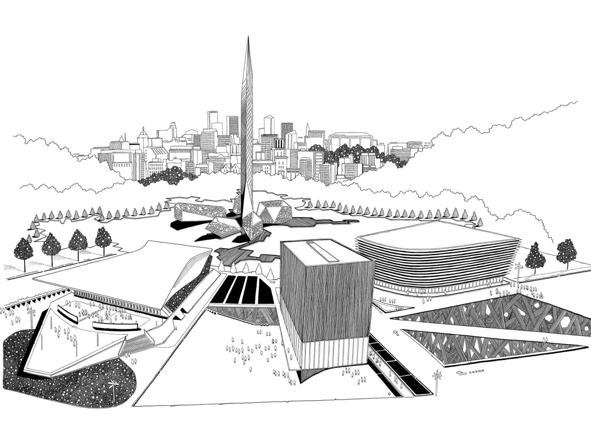 Зарисовка города будущего
