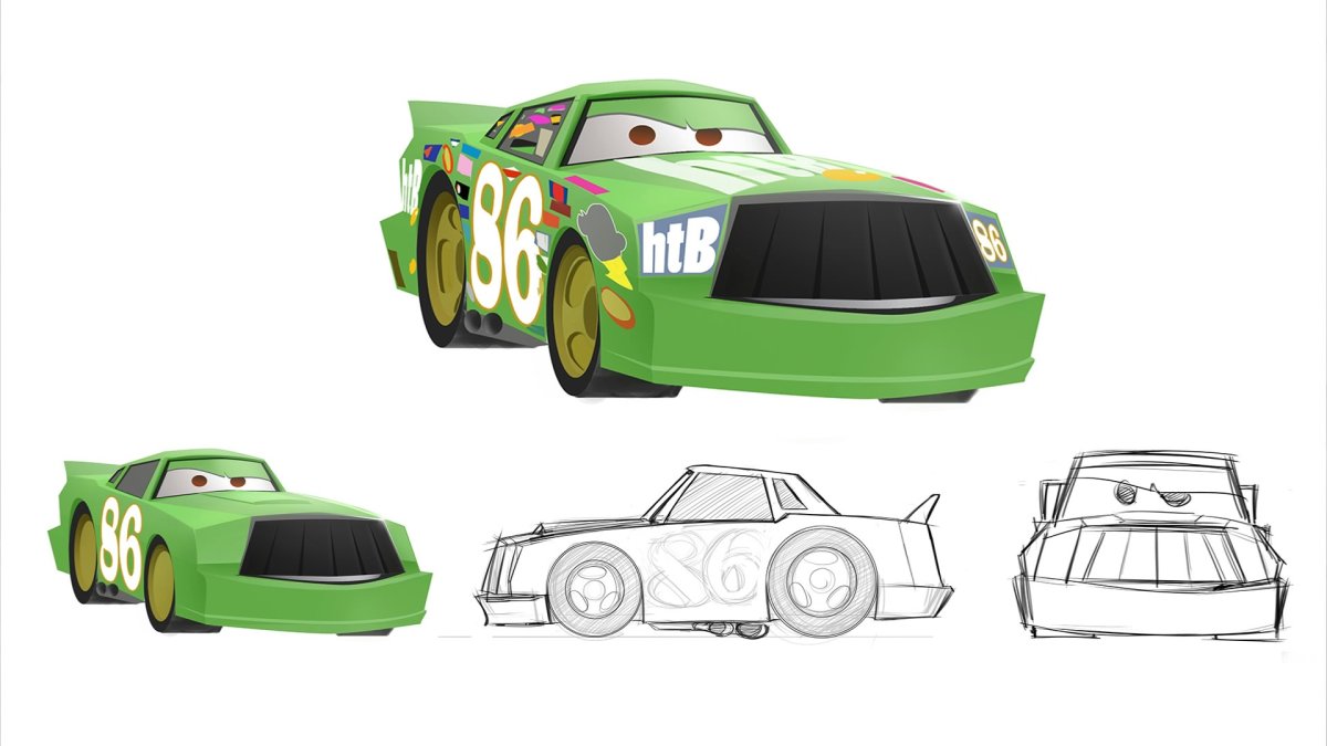 Тачки 2 Джефф Горветт раскраска