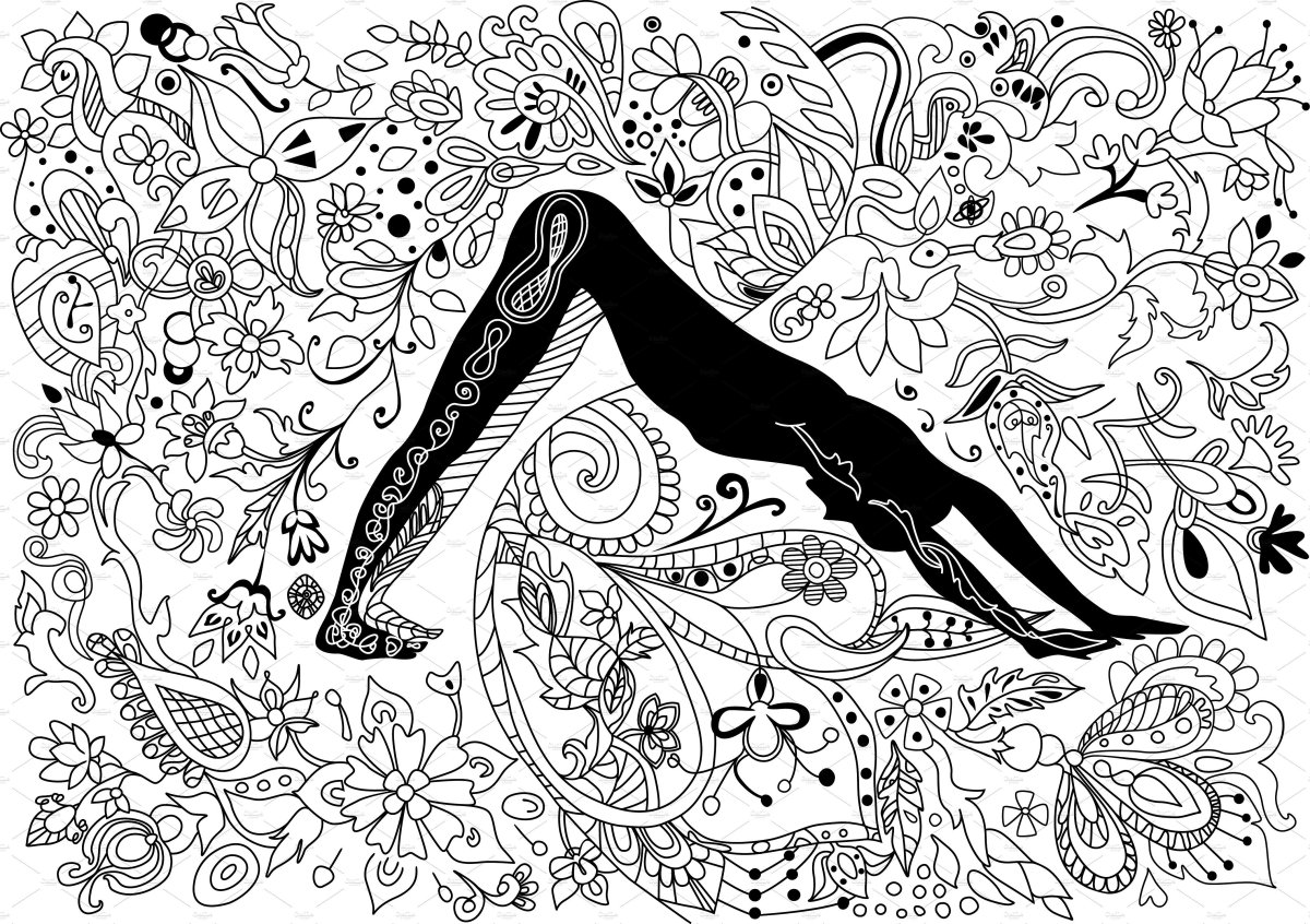 Раскраска йог