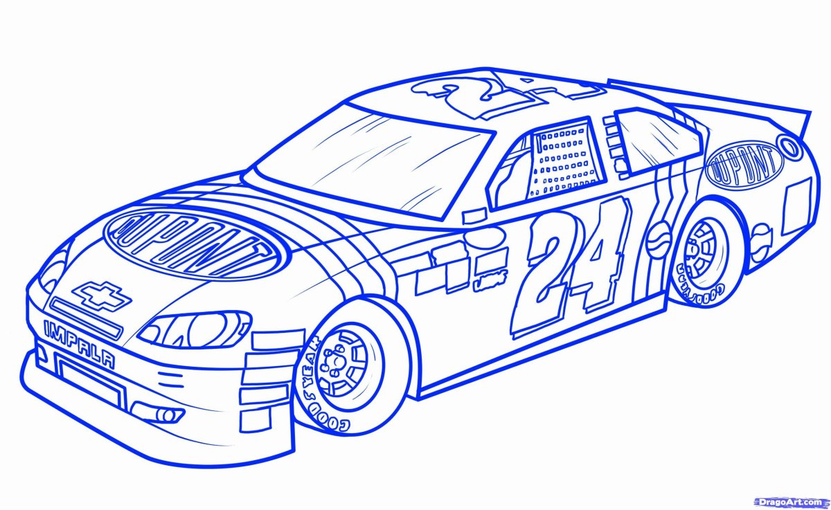 Раскраски машины дрифт