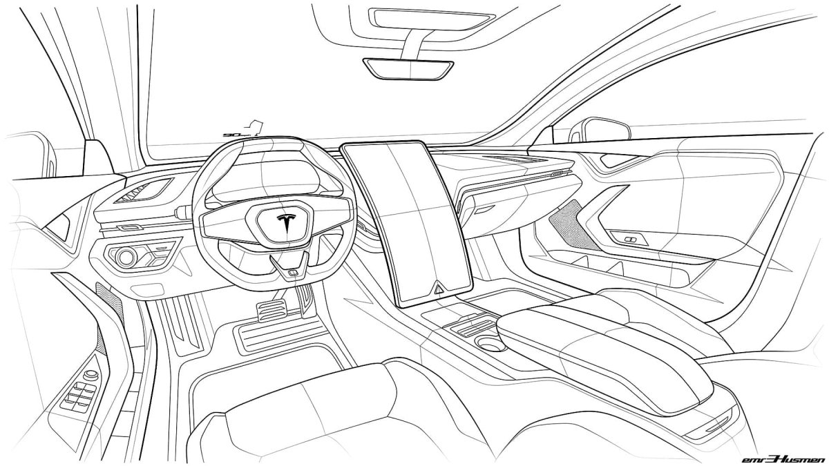 Раскраски машины Тесла