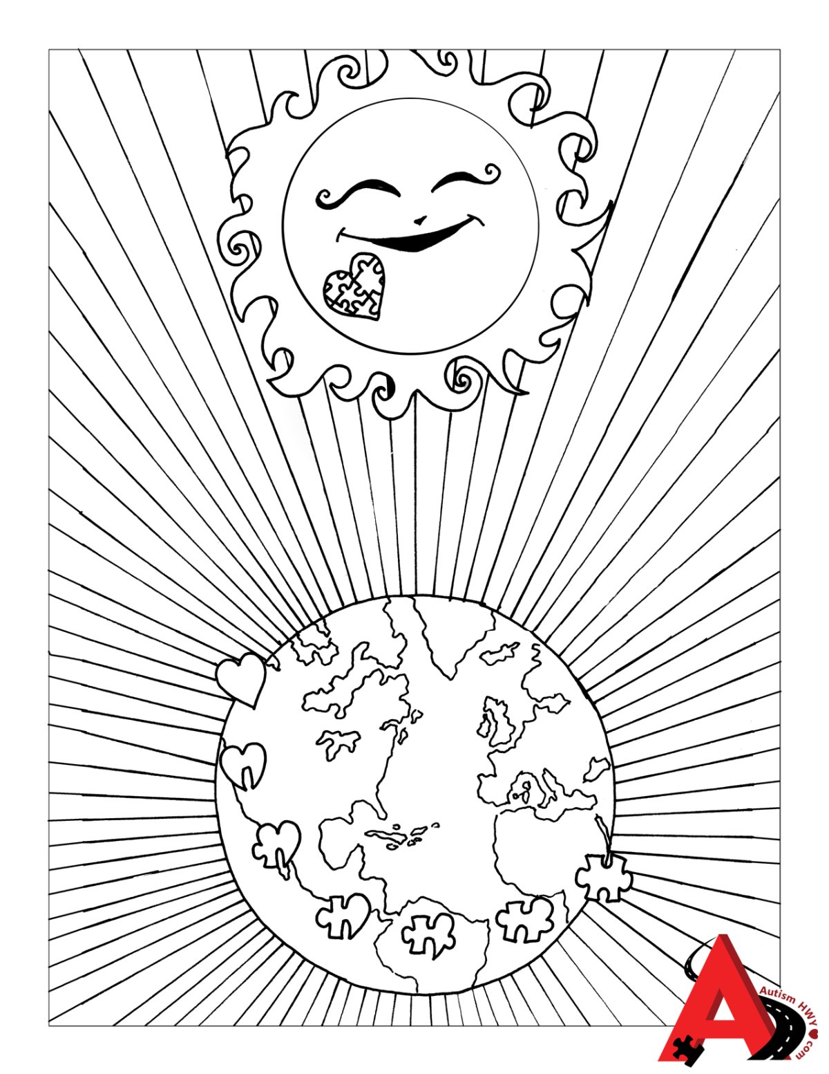 Раскраски для детей аутистов