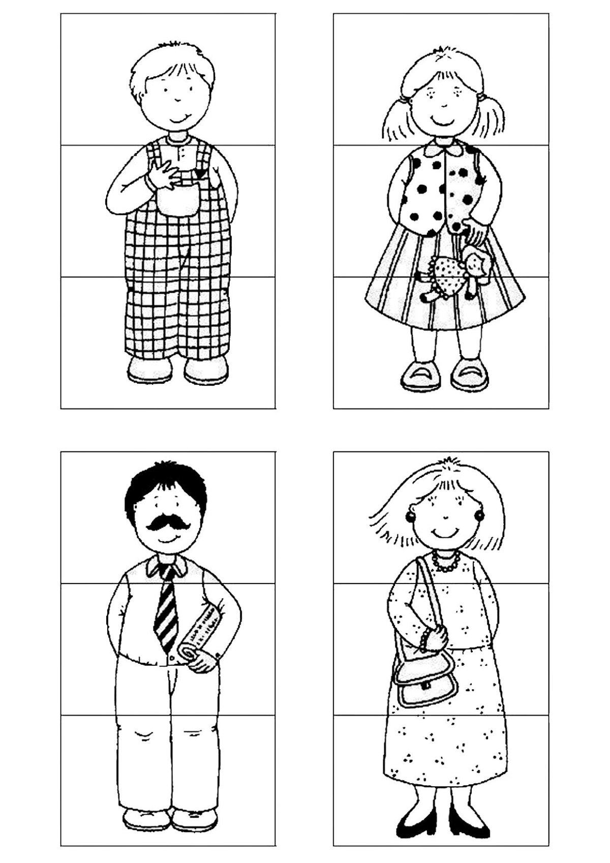 Семья задания для дошкольников