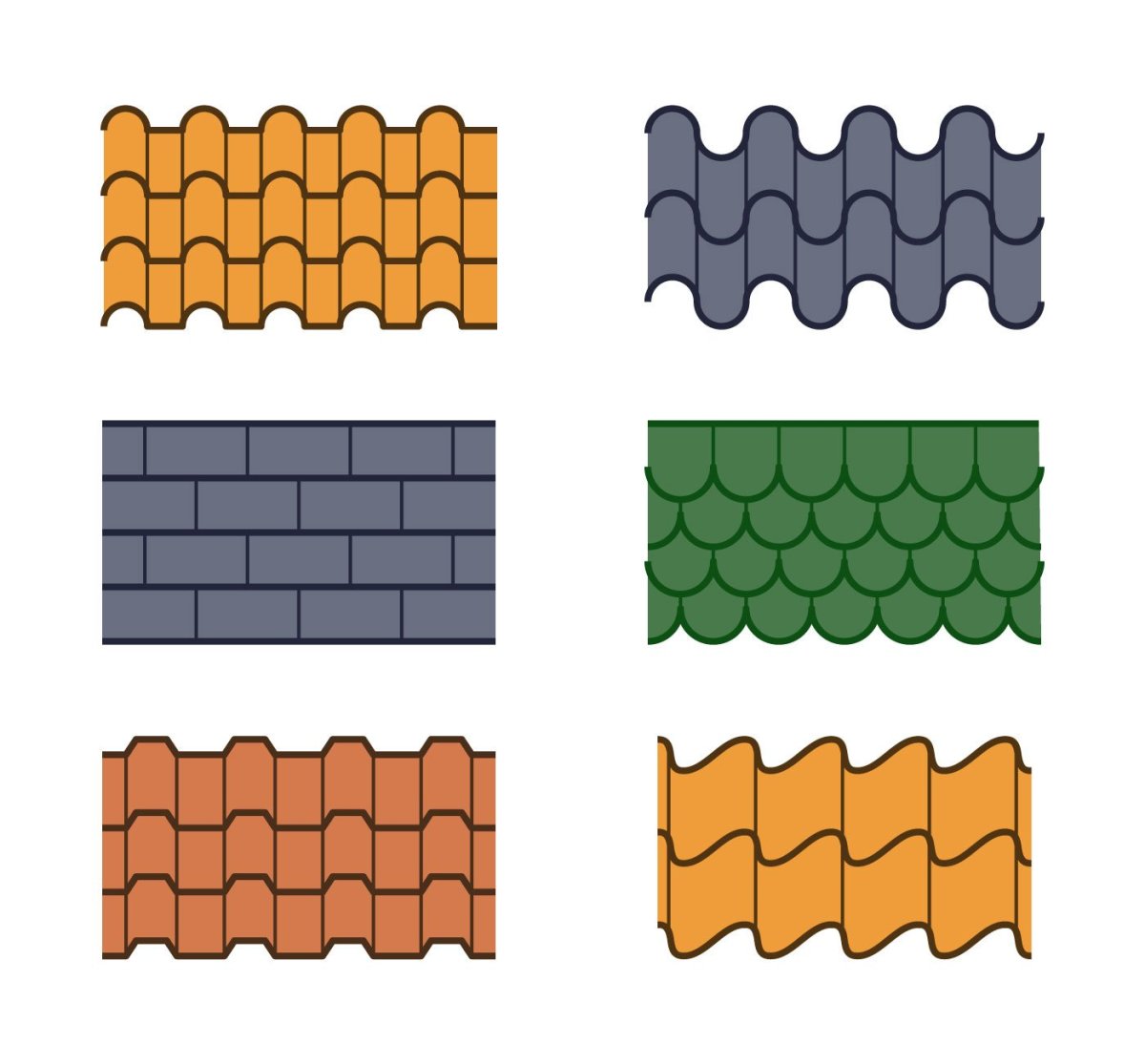 Черепица для крыши вектор