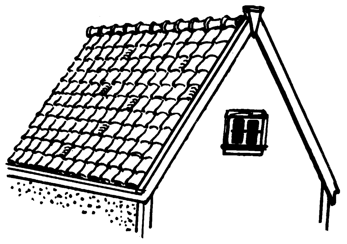 Крыша раскраска