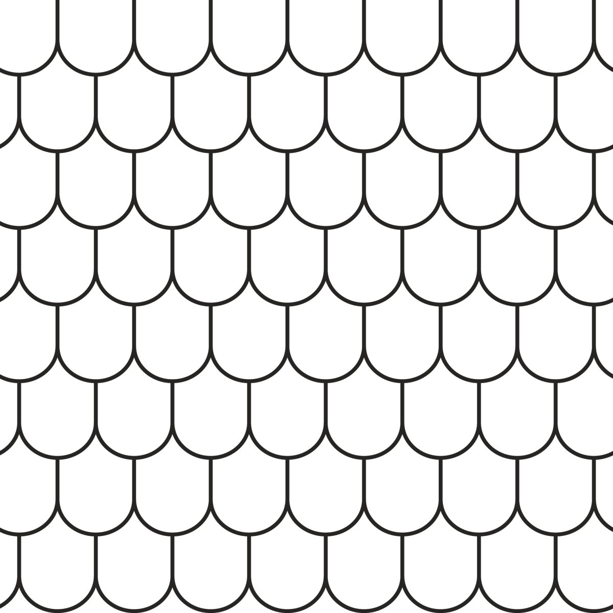 Трафарет "черепица"