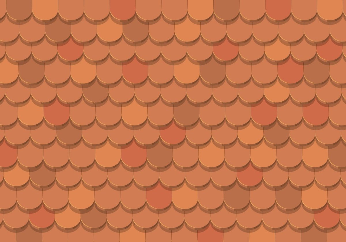 Домик с черепицей