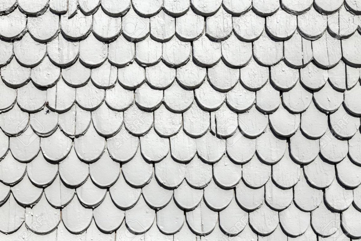 Трафарет "черепица"