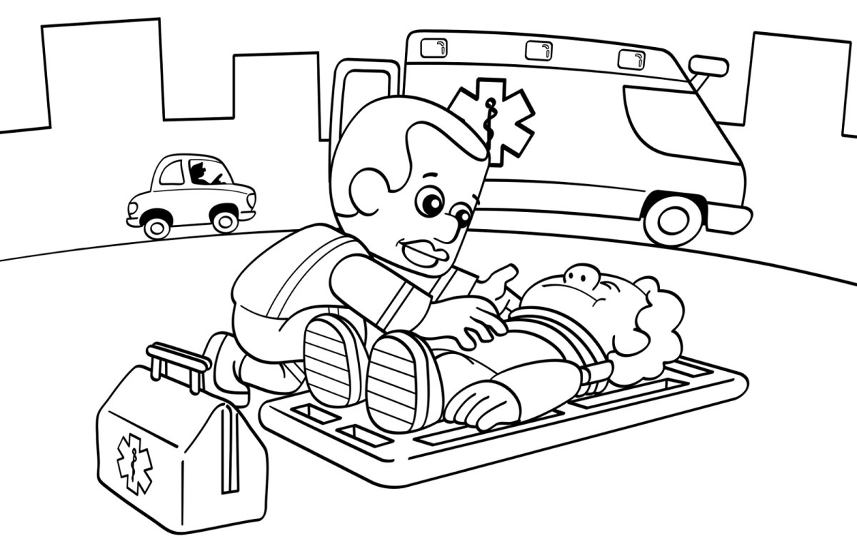 ДТП раскраска для детей