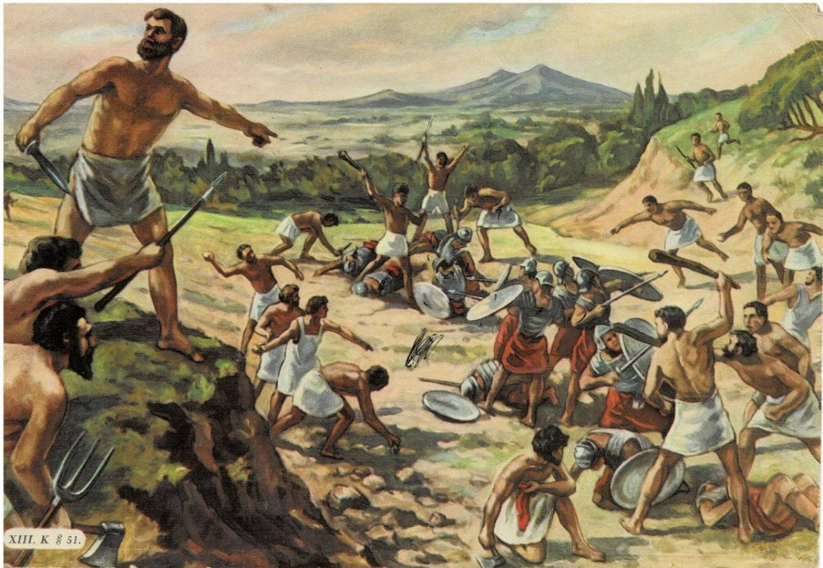 Восстание Спартака рисунок