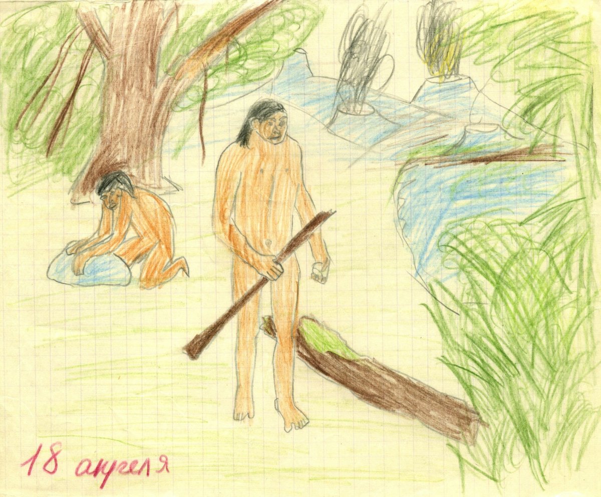 Рисунок к произведению еще мама