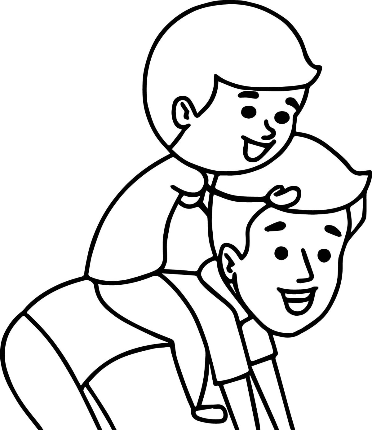 Папа раскраска для детей