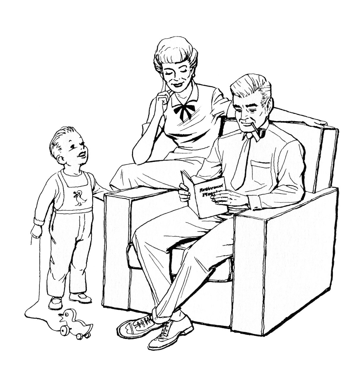 Папа раскраска для детей