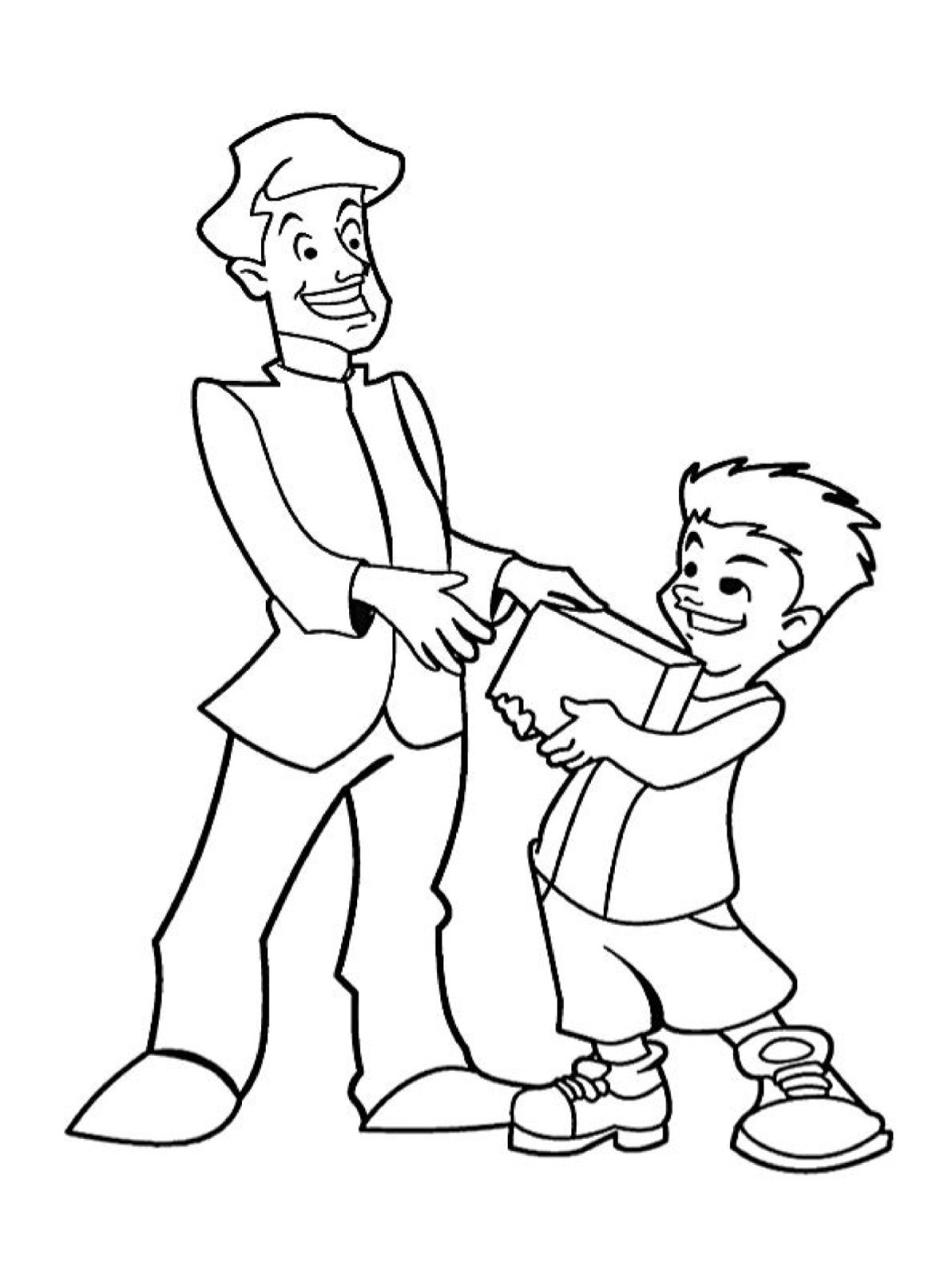 Раскраска любимому папе