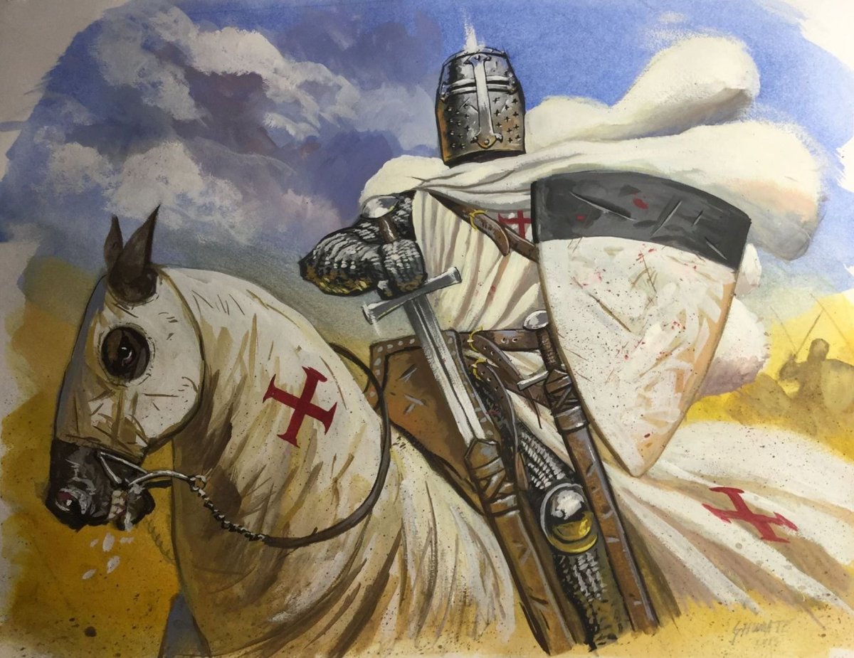 Рыцарь средневековья Крестоносец