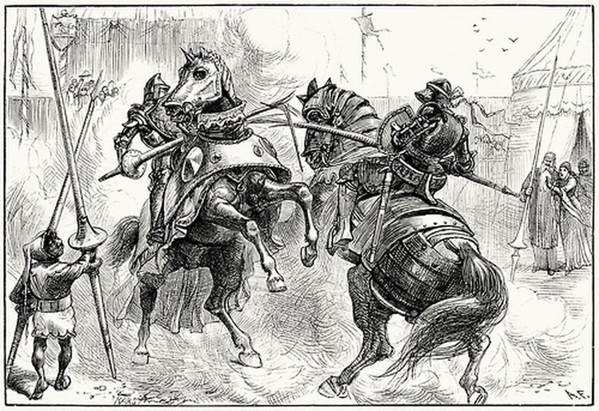 Айвенго Рыцарский турнир иллюстрации