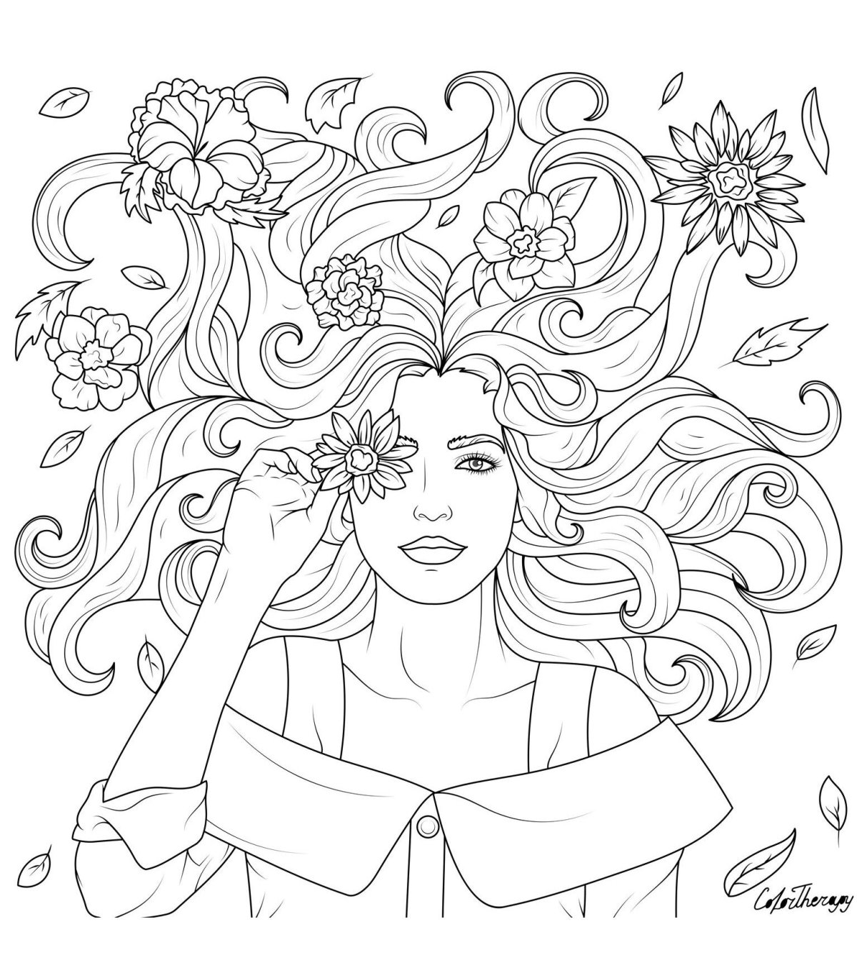 Раскраски Мандала для девочек