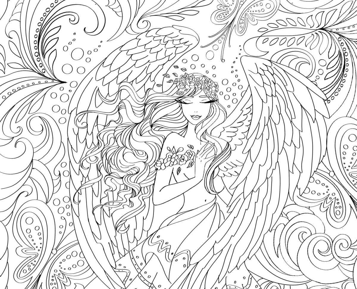 Раскраски Мандала для девочек