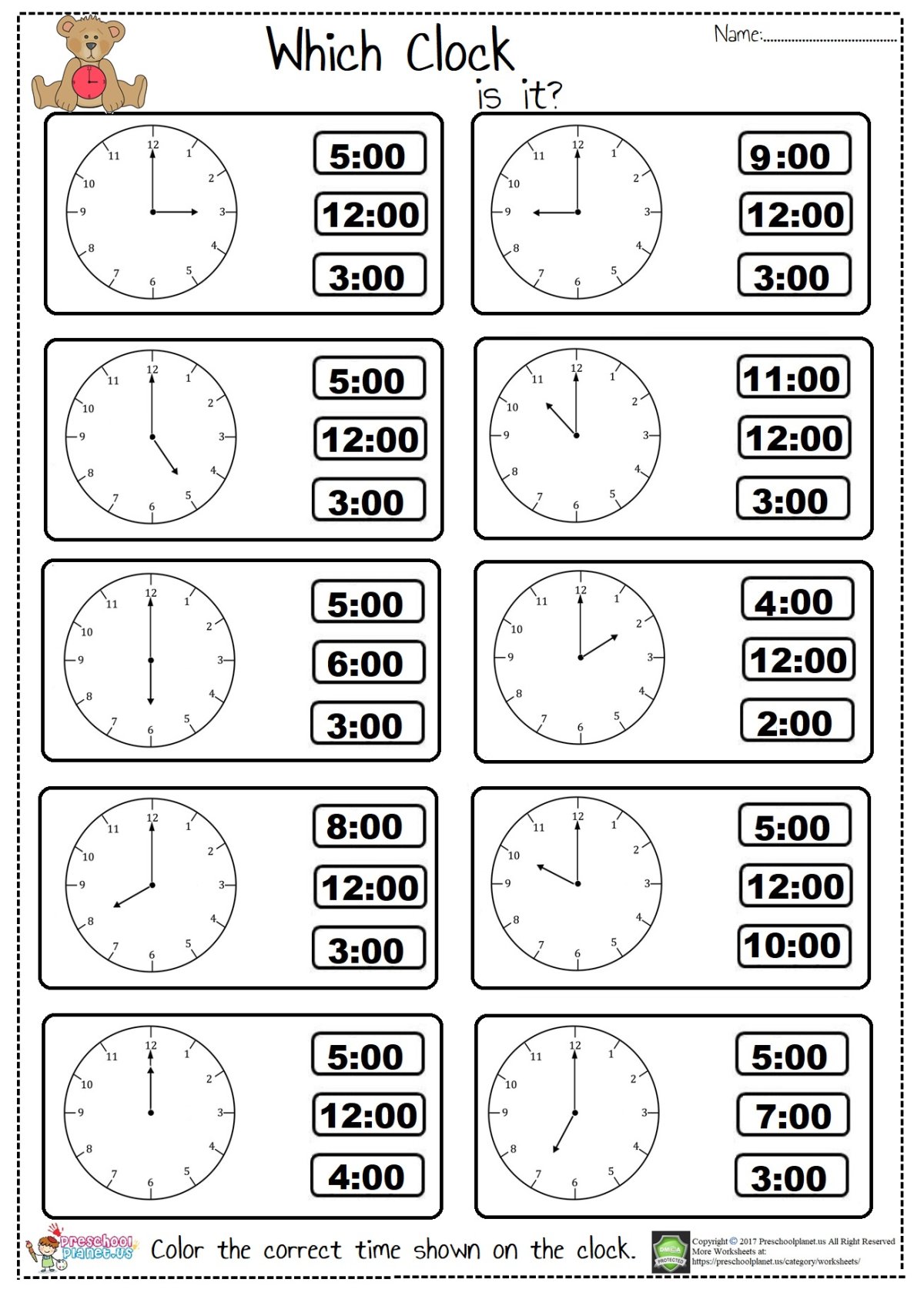 Задания с часами