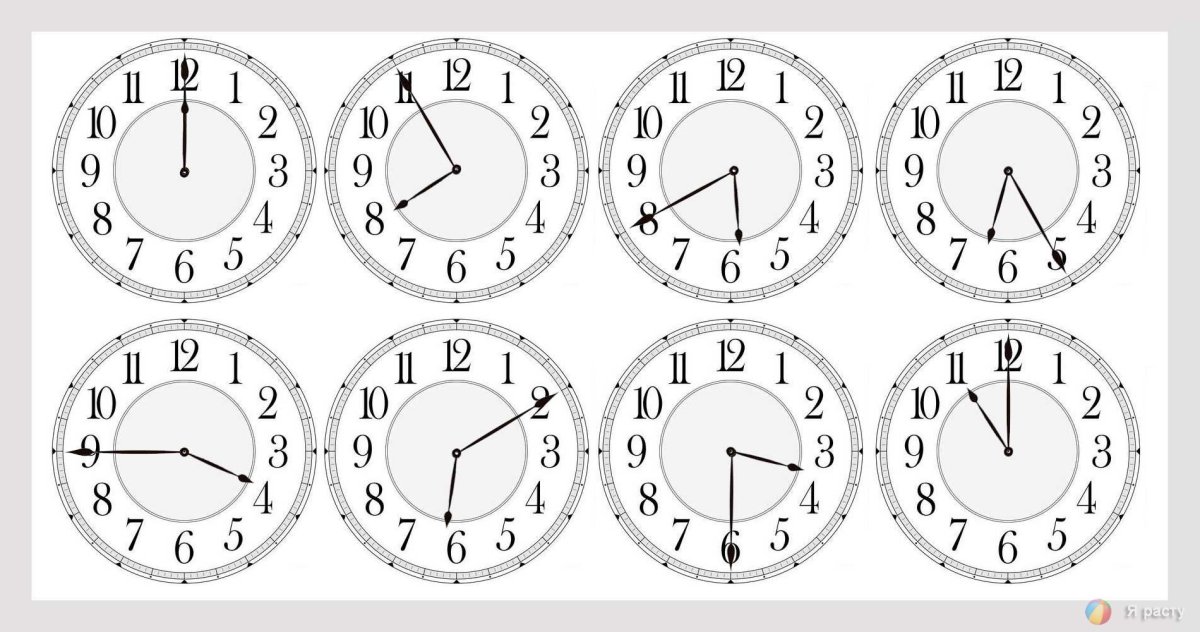 Задания с циферблатом для дошкольников