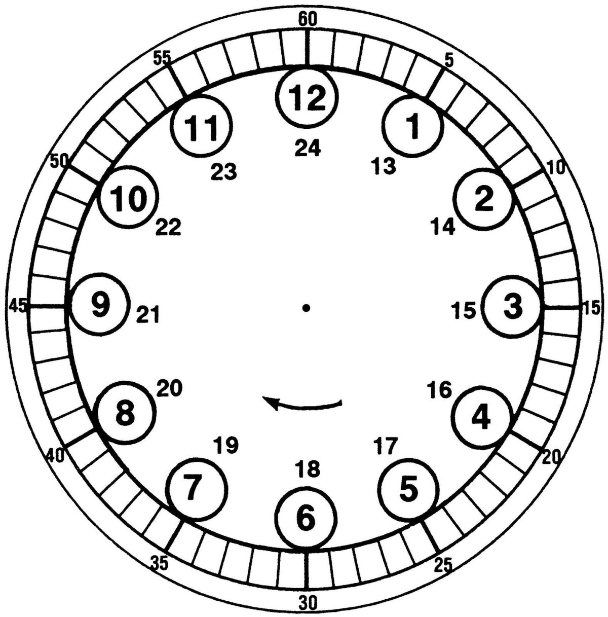 Часы раскраска