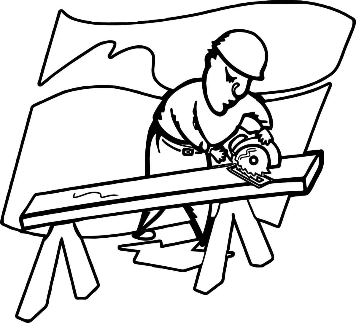 Раскраска плотник