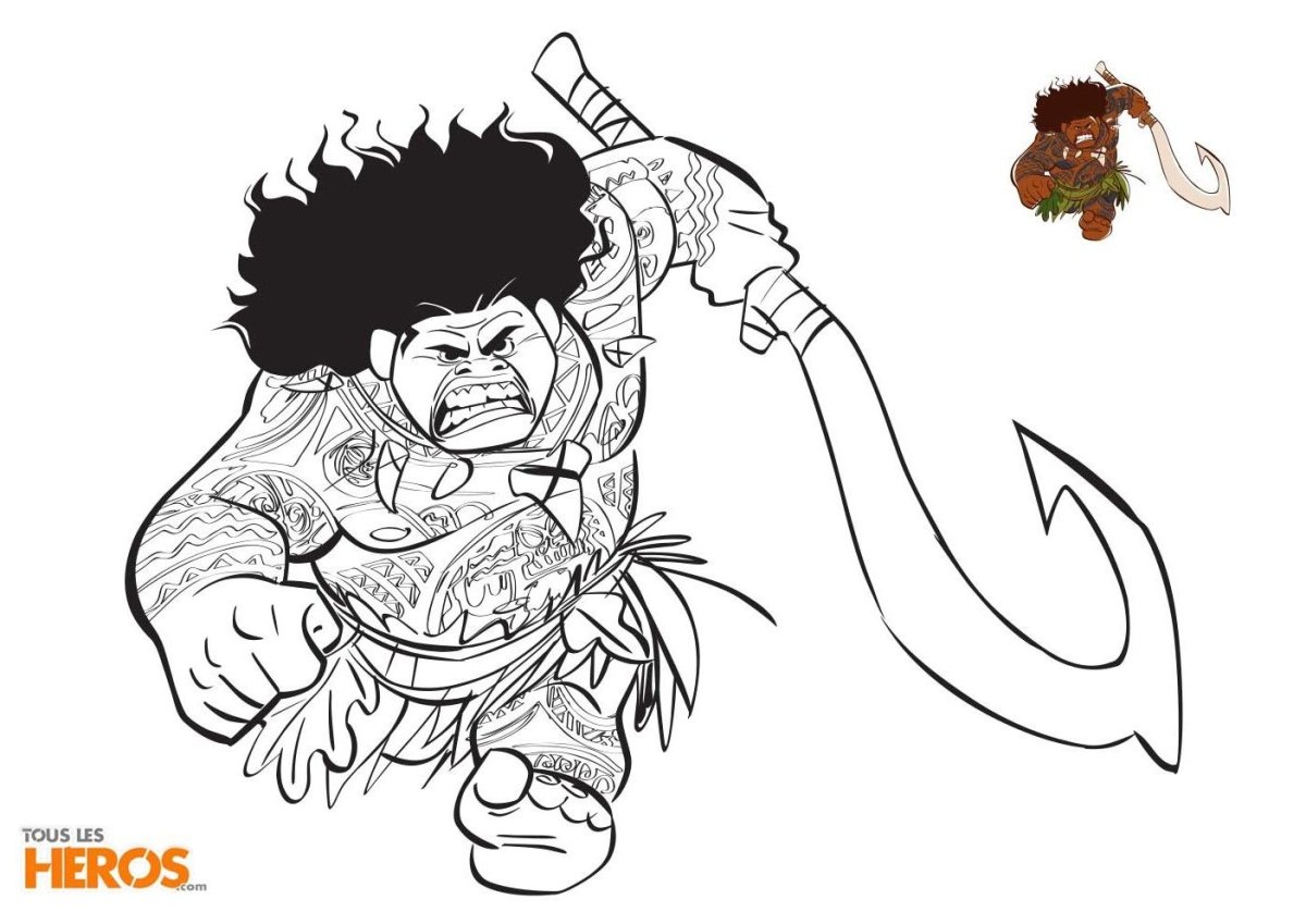 Раскраски Дисней Моана