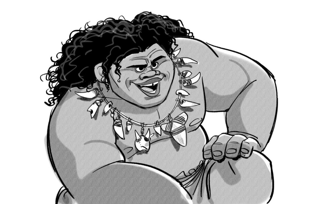 Раскраска Моана и Мауи