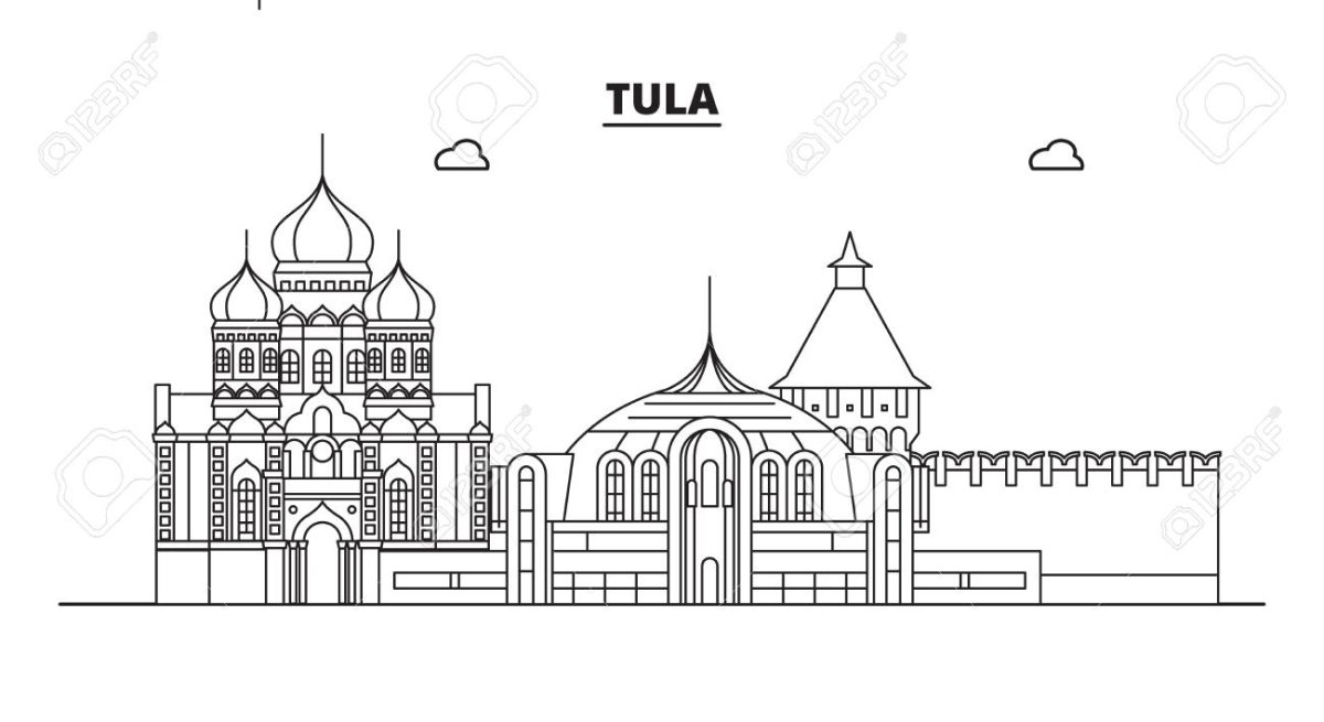 Раскраска музей оружия Тула