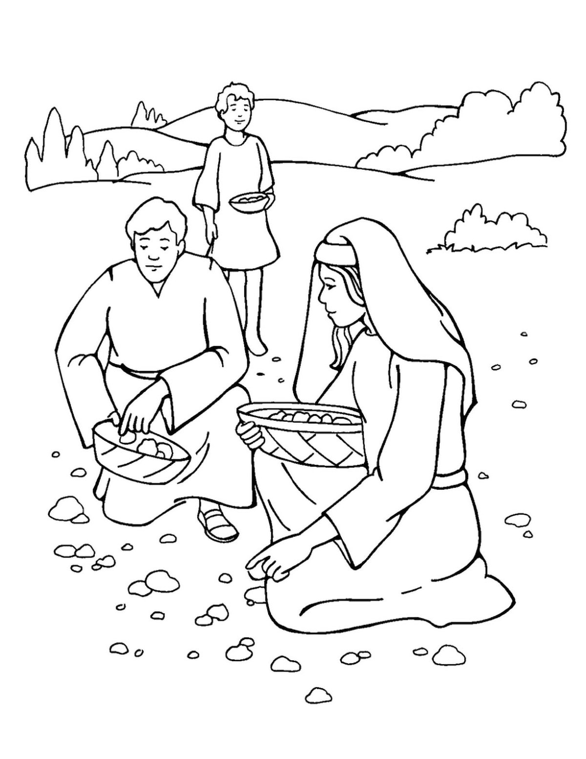 Рождественские гуляния раскраска