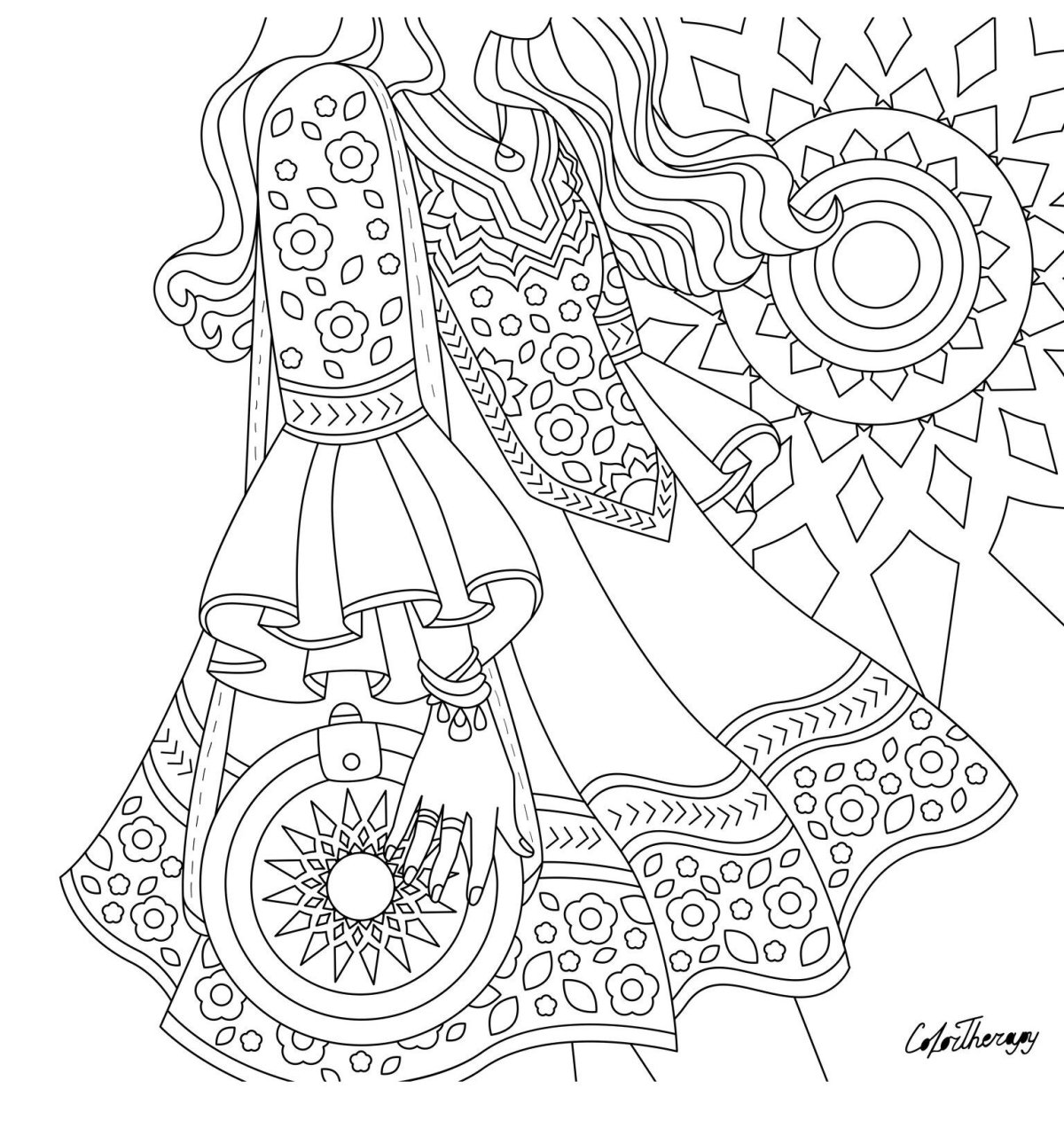 Народные промыслы раскраски для детей