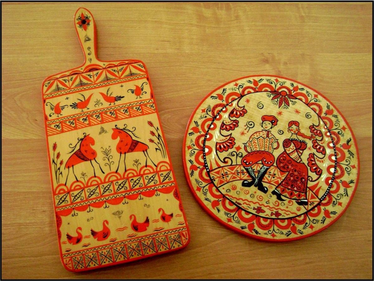 Мезенская роспись народный промысел