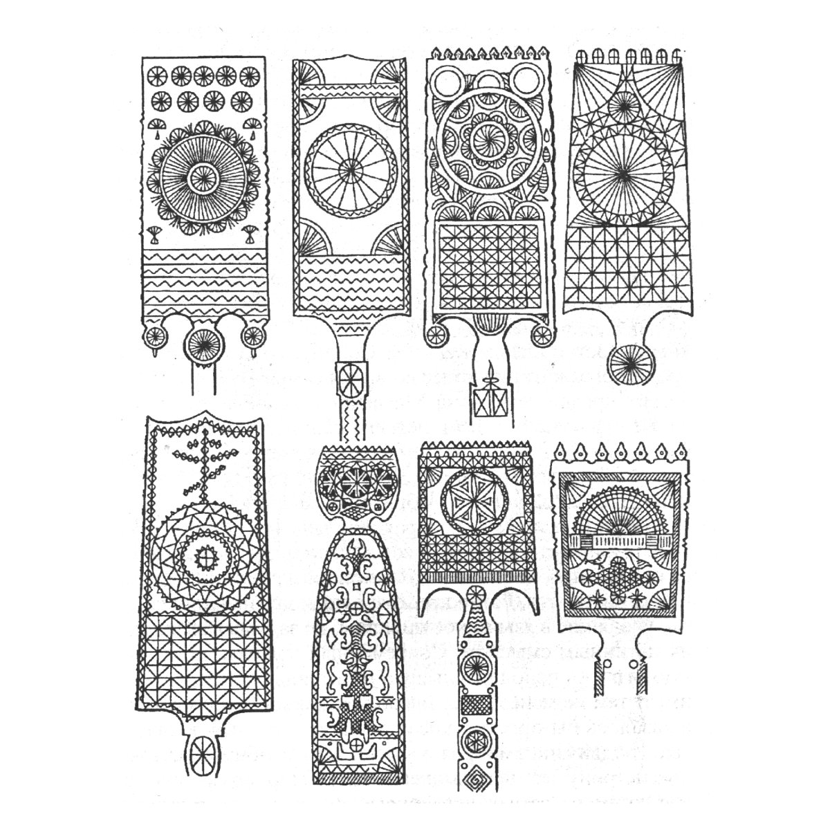 Прялка с славянским орнаментом