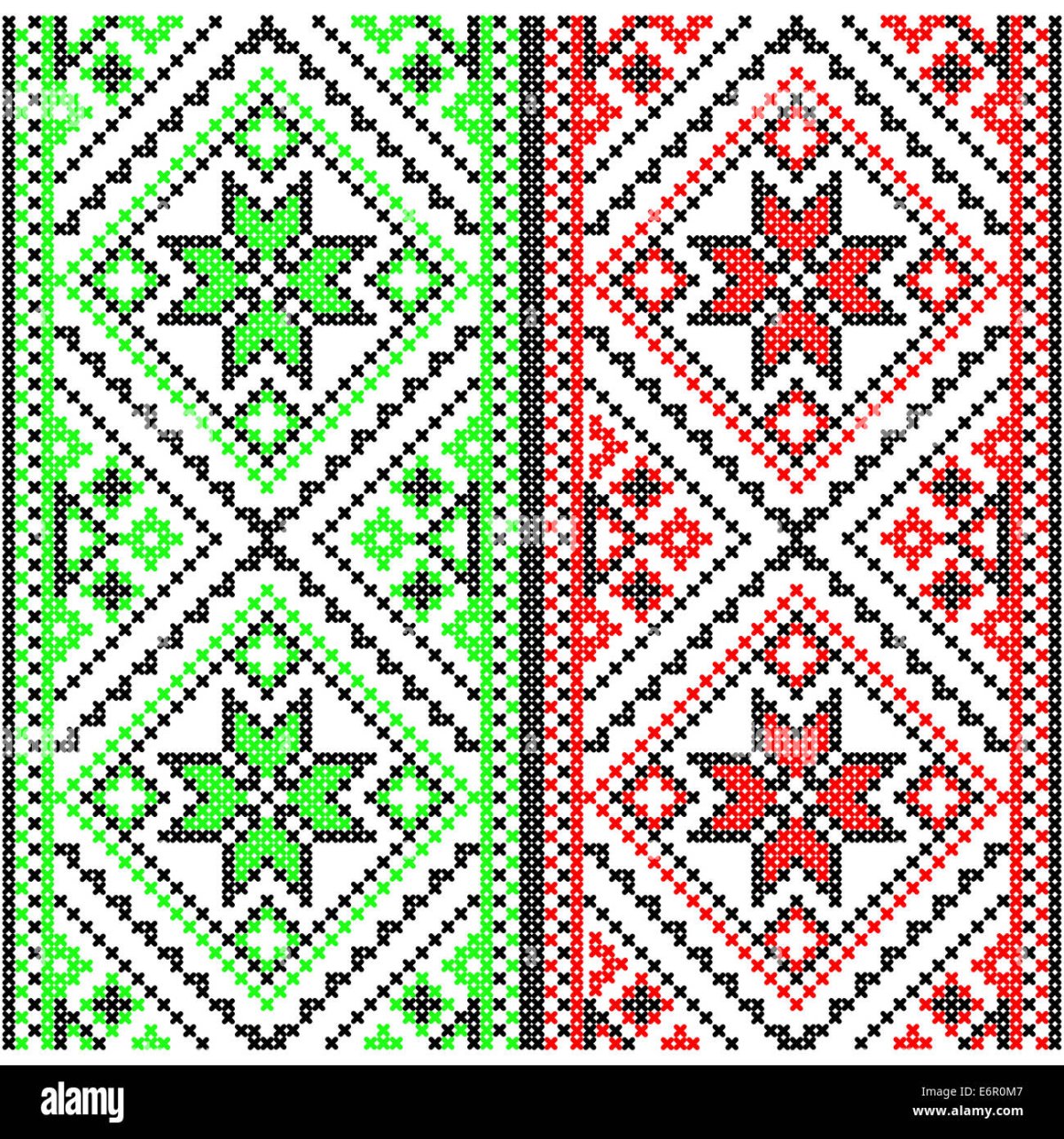 Удмуртский орнамент в полосе