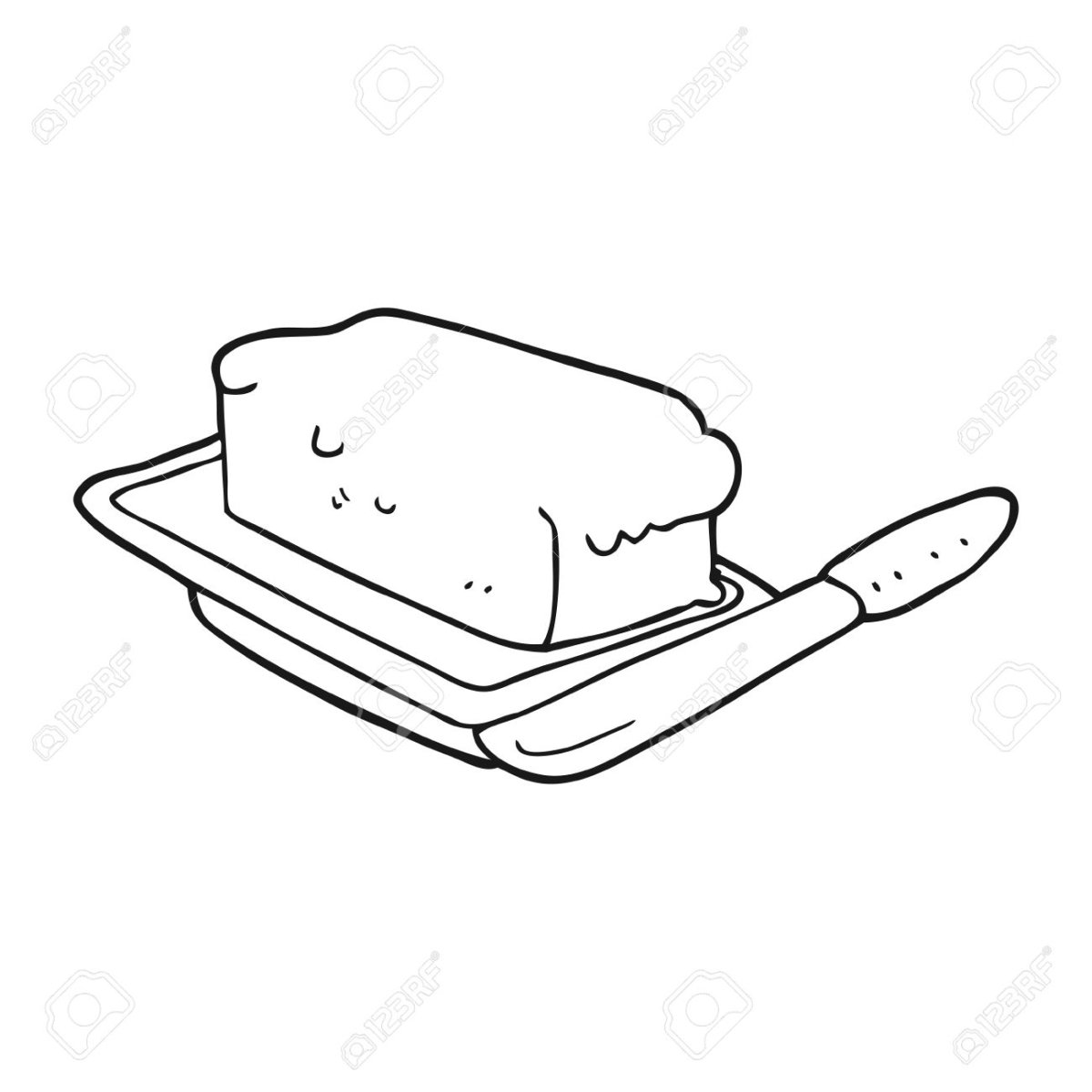 Рисунок сливочного масла для раскрашивания